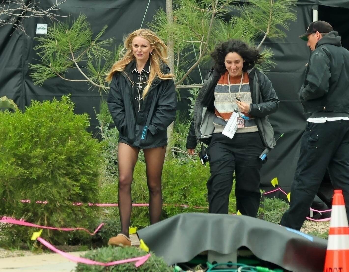 *Exclusive* ​Adam Brody And Justine Lupe Film 'Nobody Wants This' Season In Eagle Rock