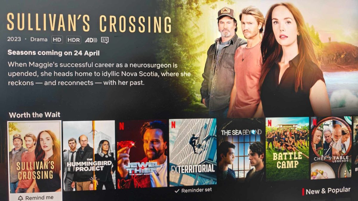 Sullivans Crossing Netflix Notification