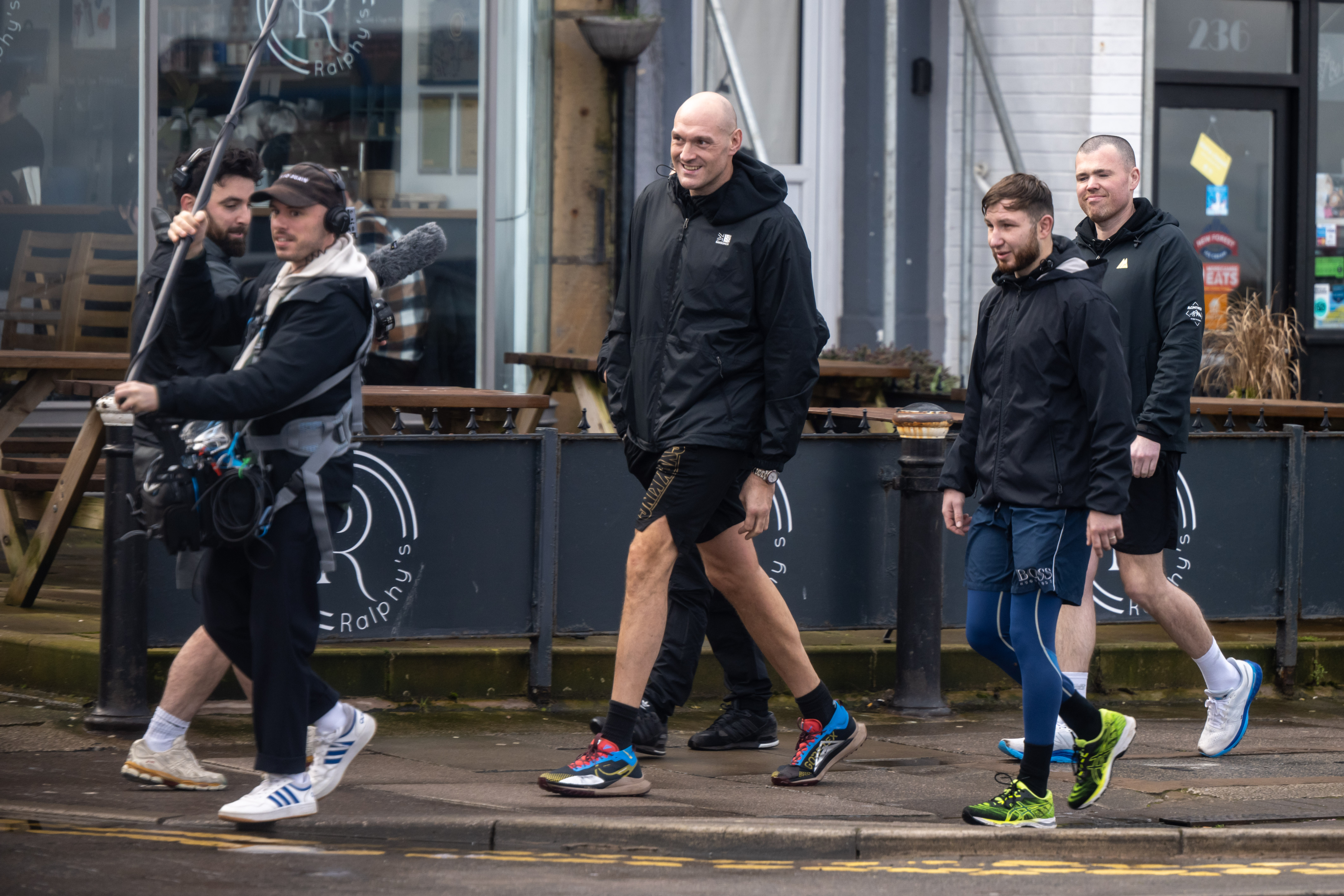 Exclusive: The King Is Back, On Netflix. Tyson Fury Is Seen In His Home Town Of Morecambe As He Films Scenes For Season 2 Of &Quot;At Home With The Furys&Quot; 20 Mar 2024