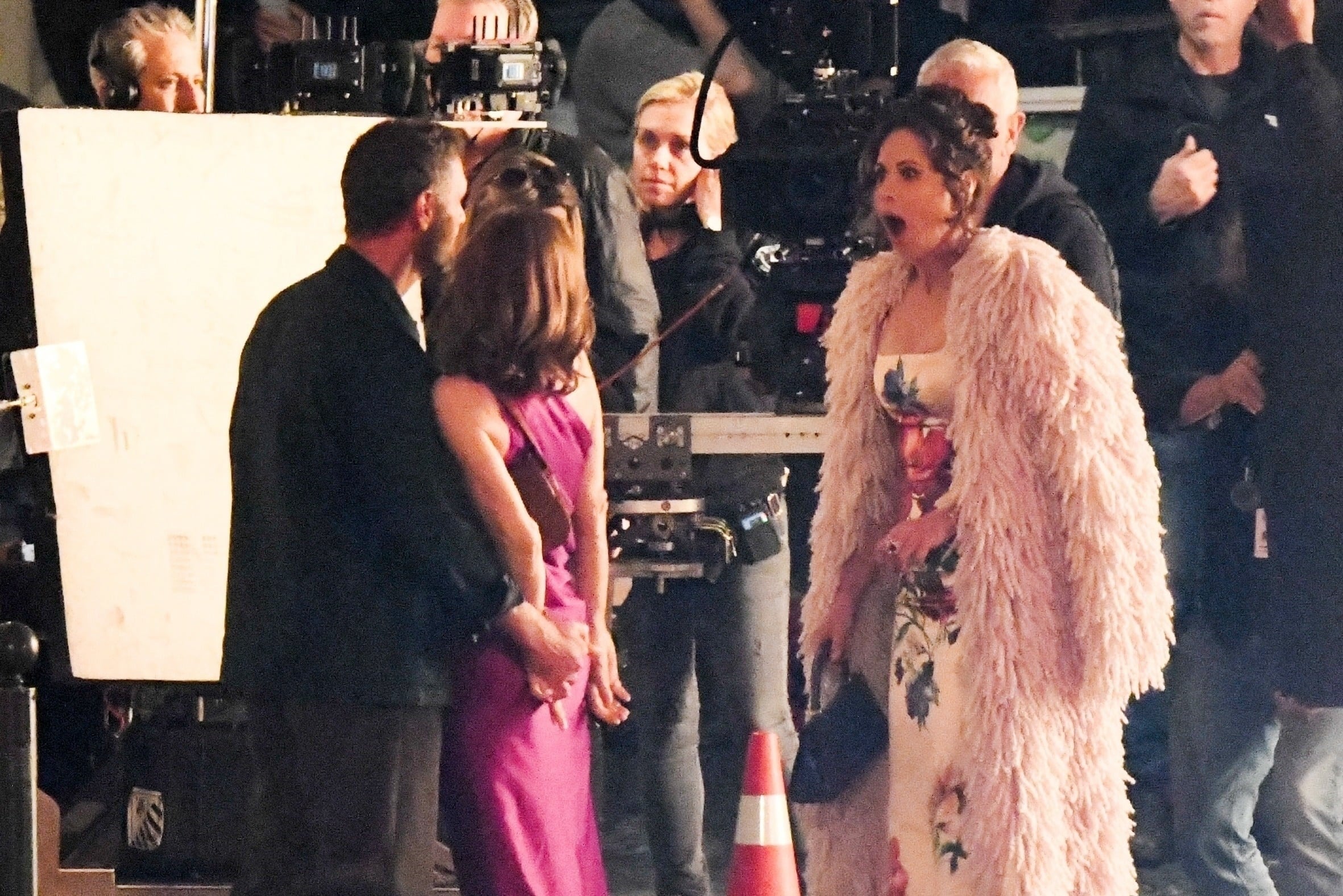 *Exclusive* French Actress Philippine Leroy Beaulieu Films A Kissing Scene With Italian Star Raoul Bova As Minnie Driver Makes Her Debut On The Set Of Season 5 Of &Quot;Emily In Paris&Quot;