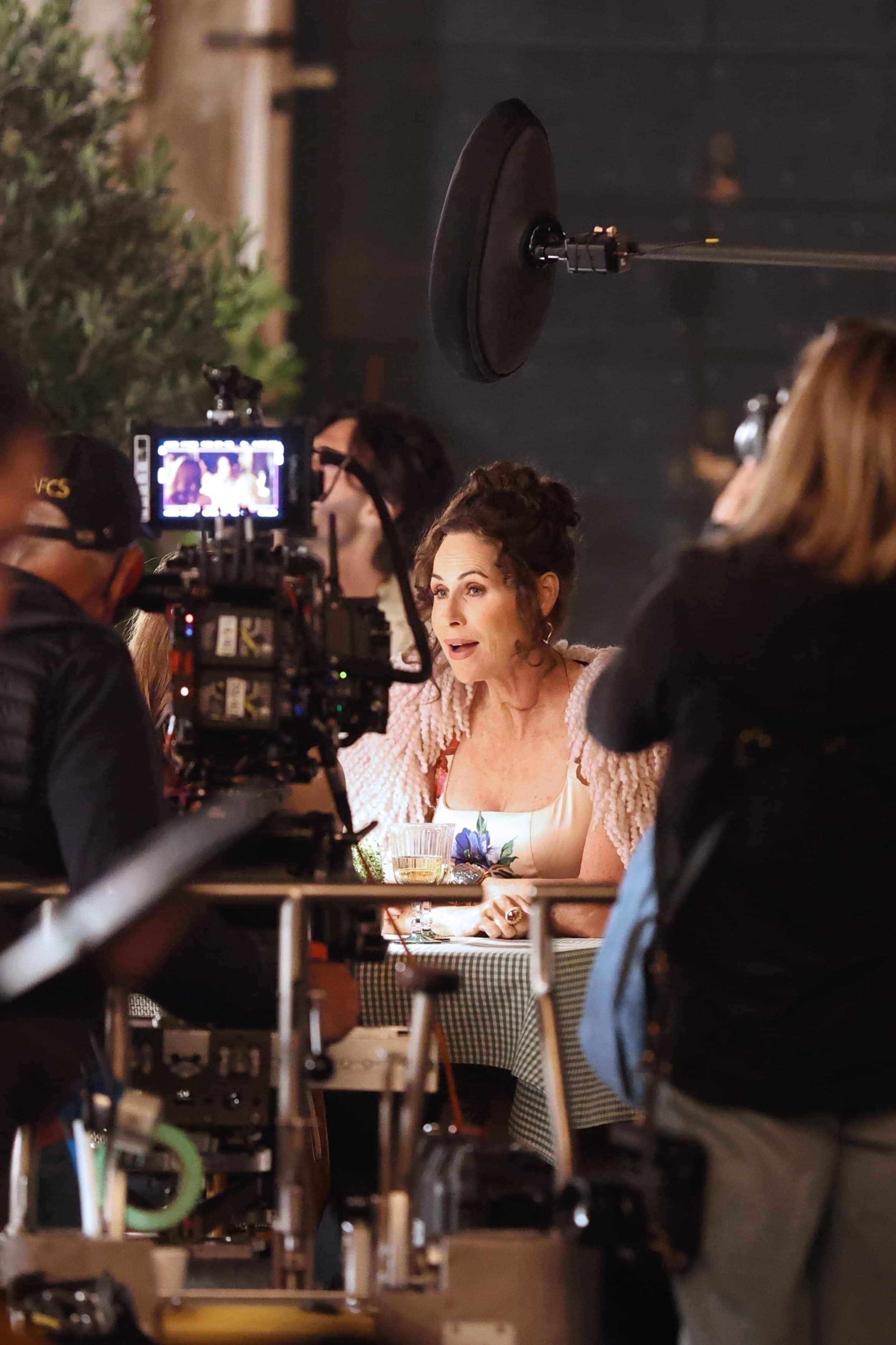 *Exclusive* French Actress Philippine Leroy Beaulieu Films A Kissing Scene With Italian Star Raoul Bova As Minnie Driver Makes Her Debut On The Set Of Season 5 Of &Quot;Emily In Paris&Quot;