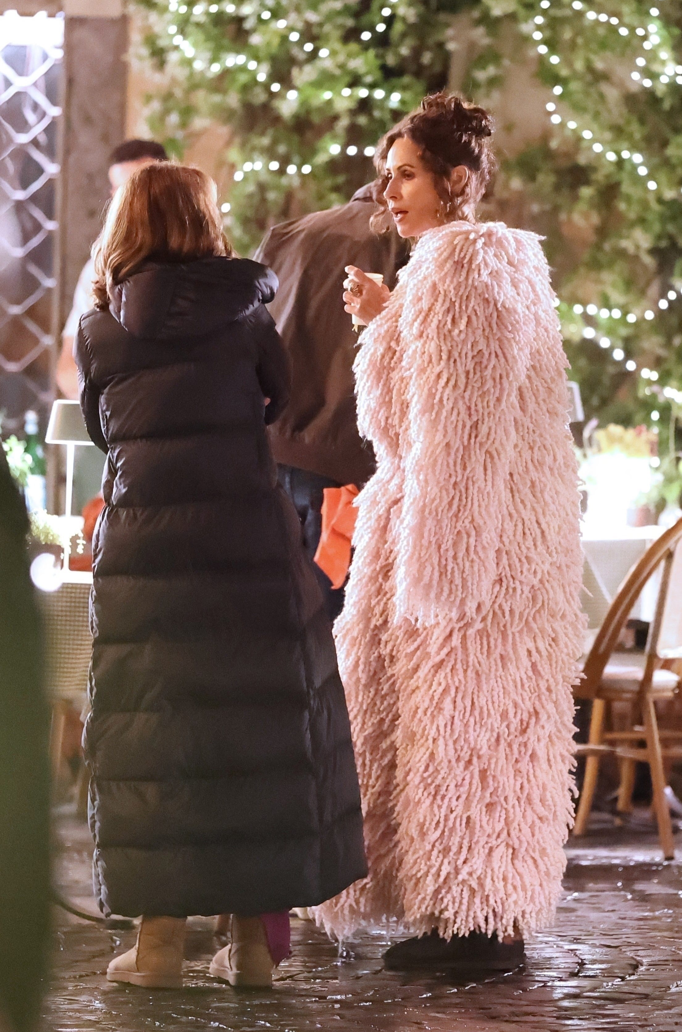 *Exclusive* French Actress Philippine Leroy Beaulieu Films A Kissing Scene With Italian Star Raoul Bova As Minnie Driver Makes Her Debut On The Set Of Season 5 Of &Quot;Emily In Paris&Quot;