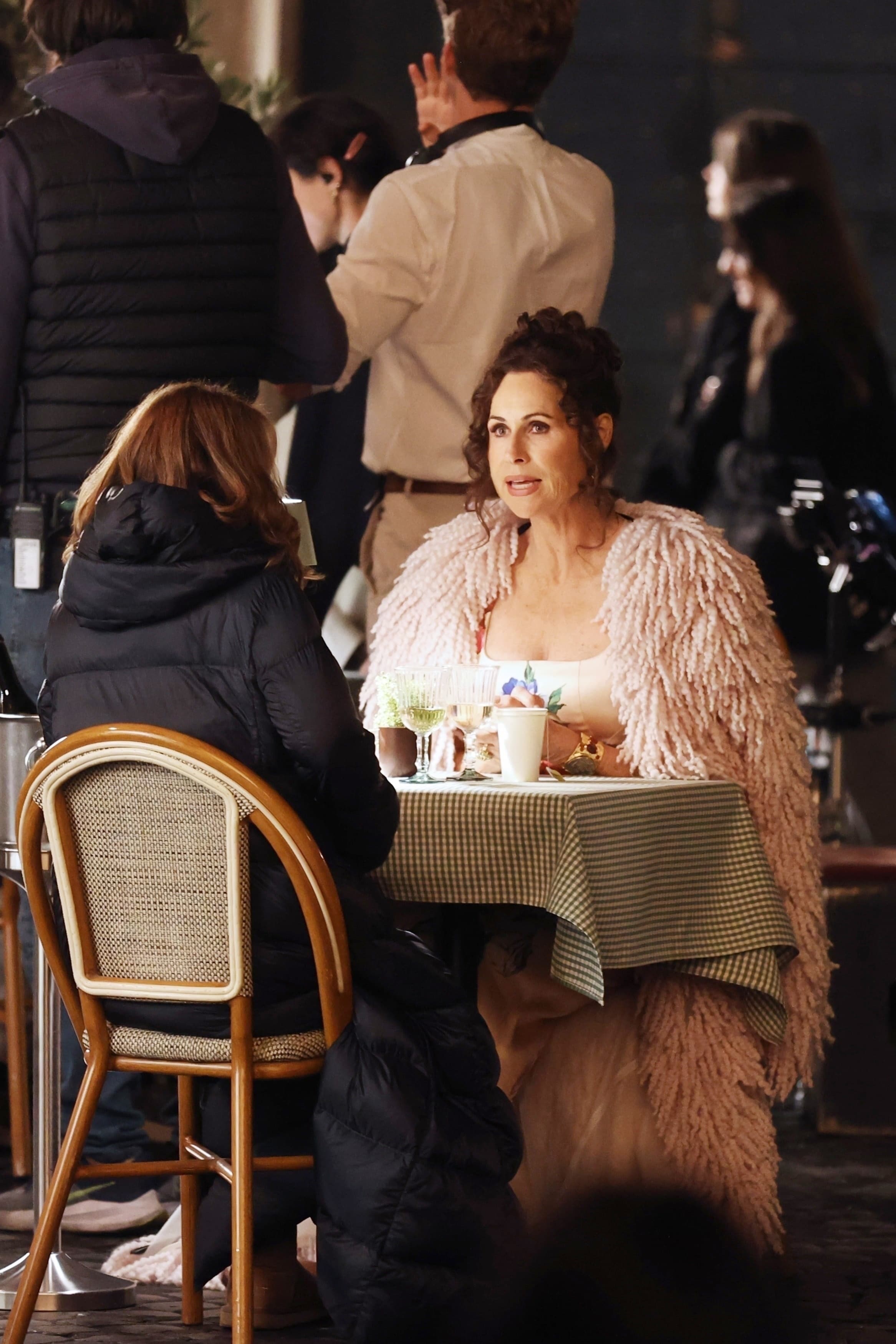 *Exclusive* French Actress Philippine Leroy Beaulieu Films A Kissing Scene With Italian Star Raoul Bova As Minnie Driver Makes Her Debut On The Set Of Season 5 Of &Quot;Emily In Paris&Quot;