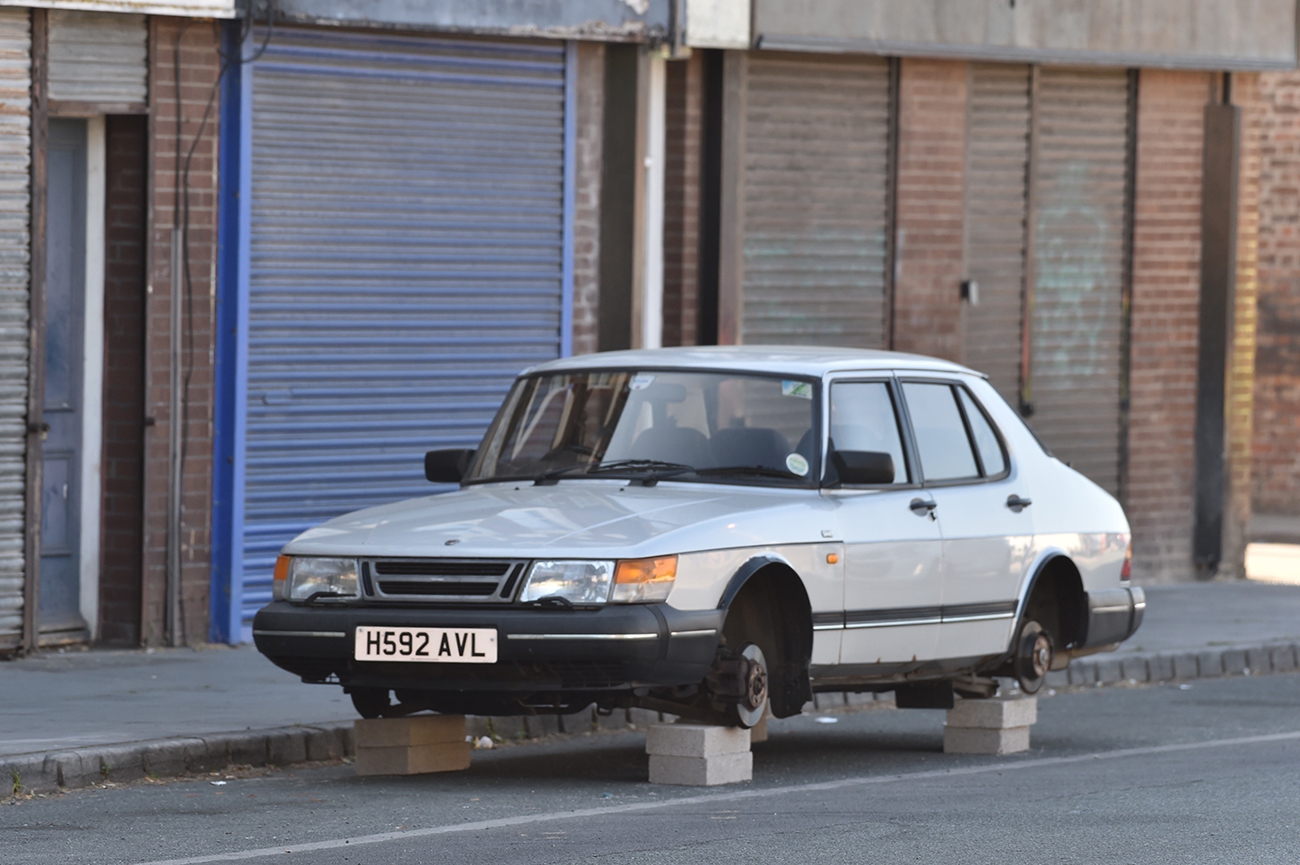 Broken Car On Set Of Legends - Picture: Backgrid