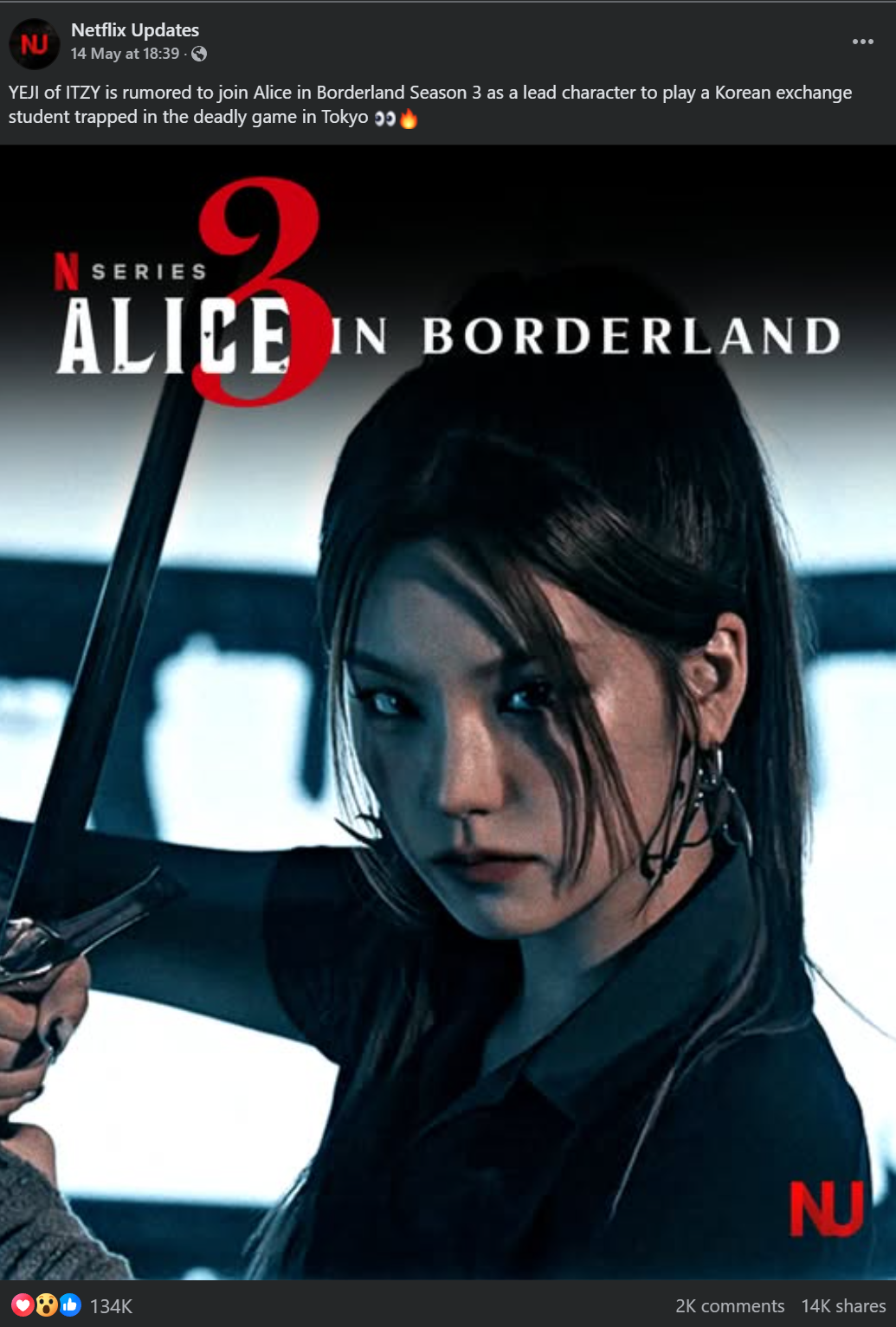 Screenshot No Yeji Of Itzy Is Not Joining The Cast Of Alice In Borderland S3