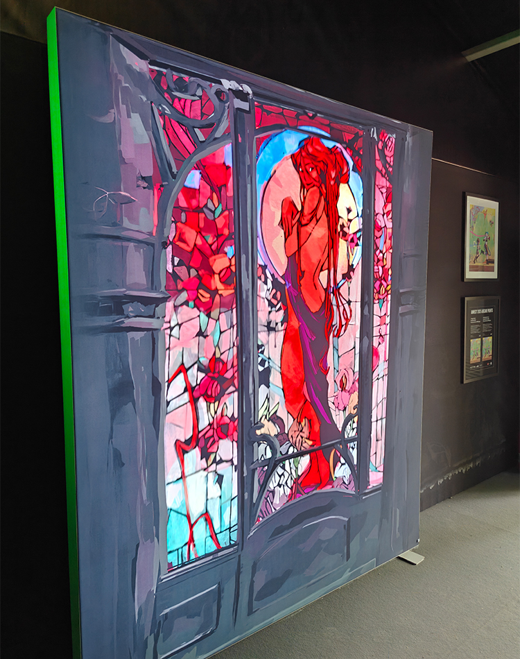 Red Glass Pane Arcane Season 2 Arcane Exhibit