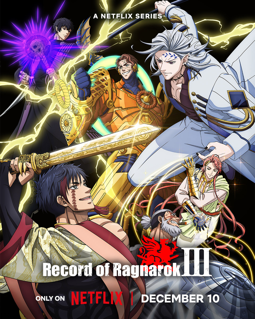 Record Of Ragnarok Netflix December 2025 Release Poster