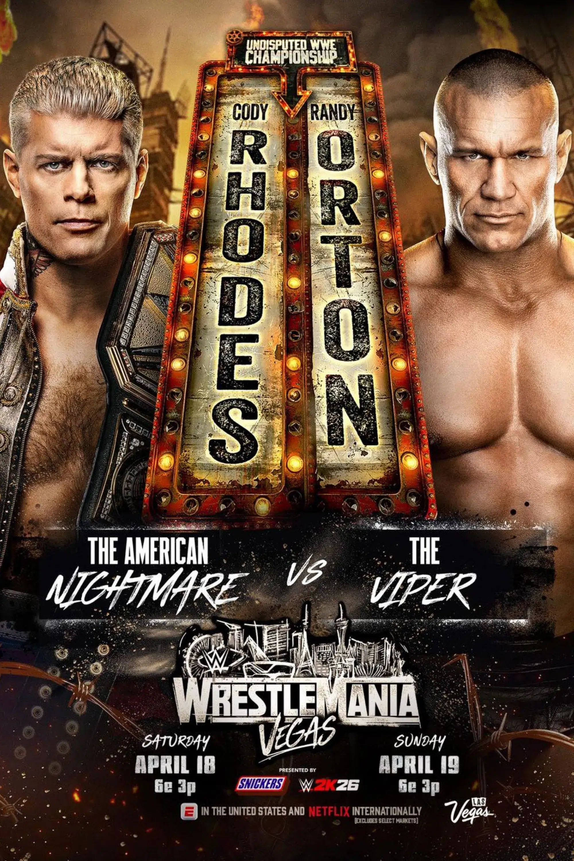 Wrestlemania 42 Night 1 Poster