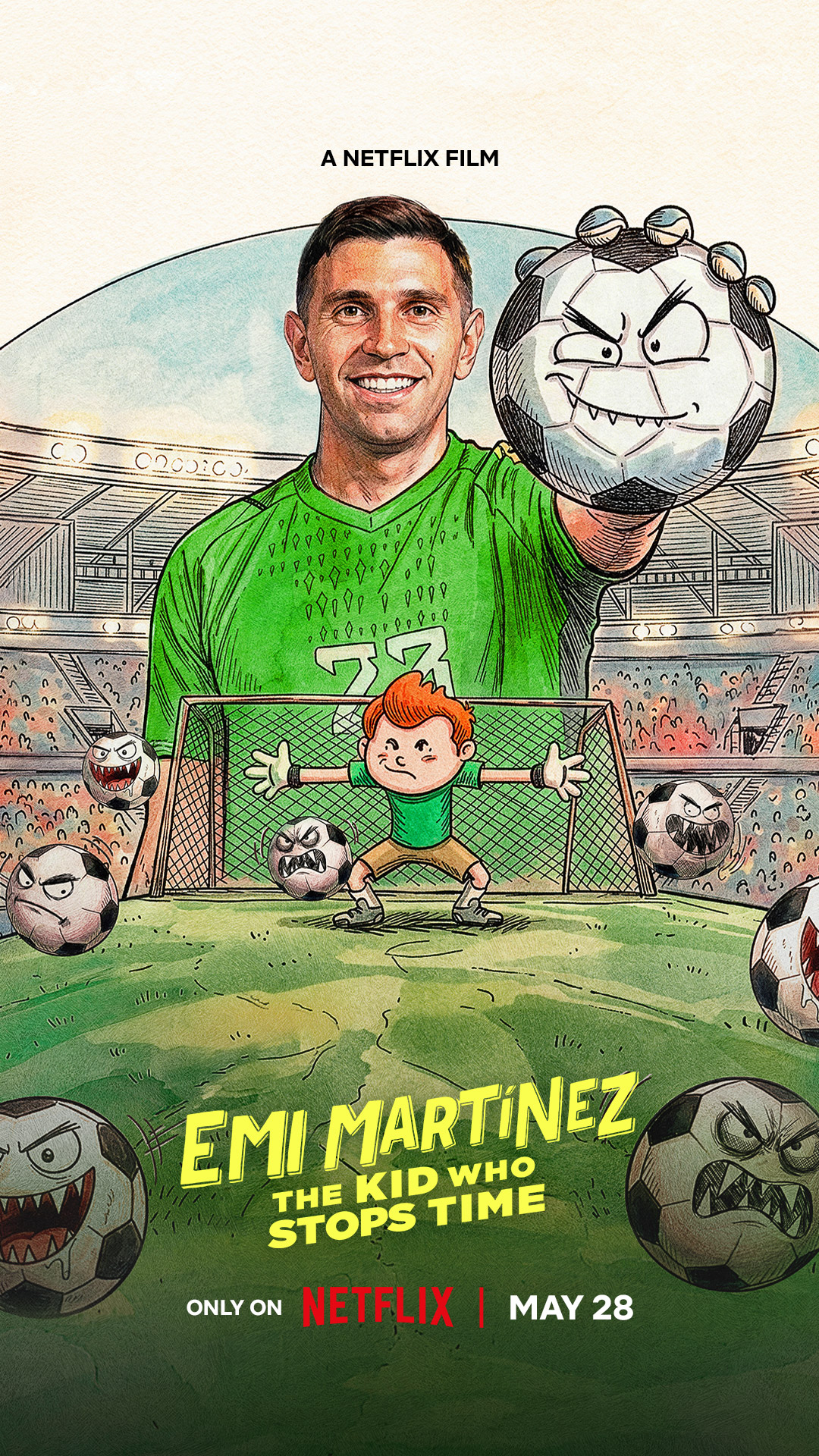 Poster Emi Martinez The Kid Who Stops Time Netflix Documentary May 2026 Preview