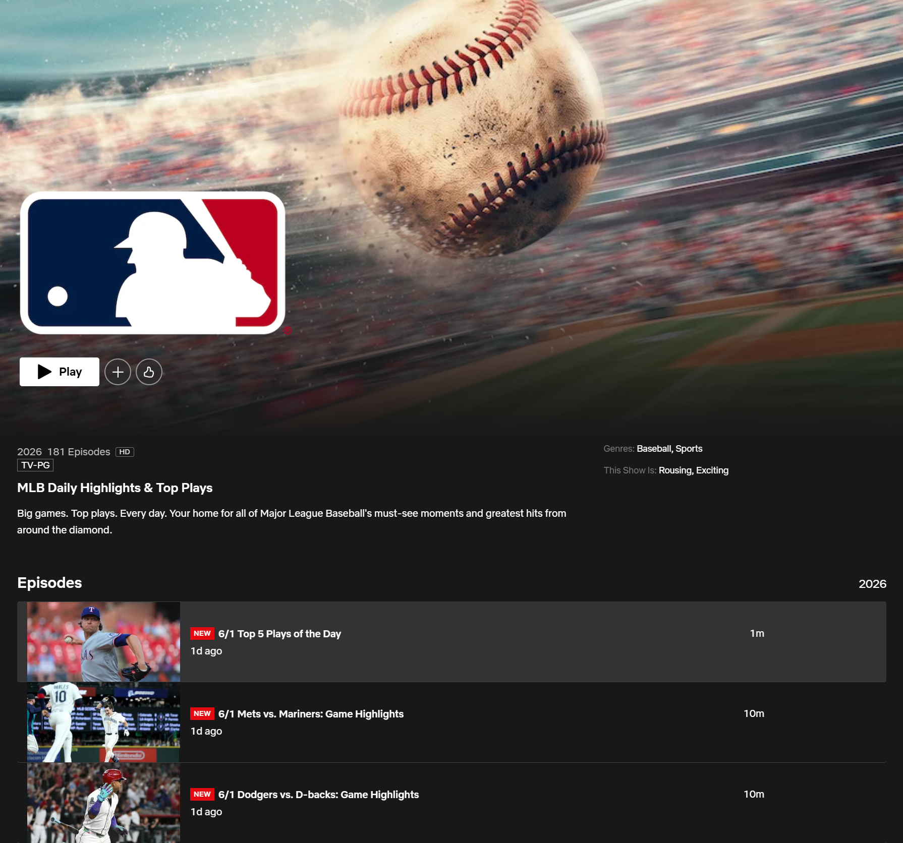 Mlb met en évidence le test du hub