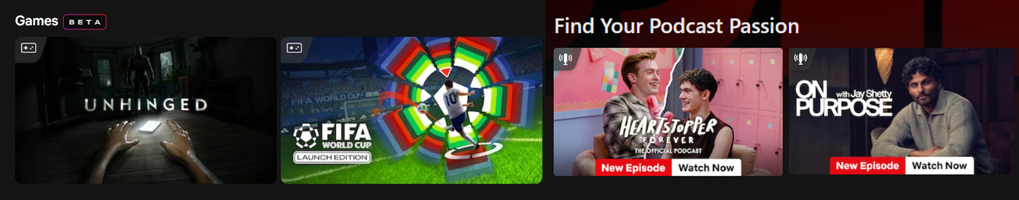 New Icons Podcast Games Netflix Ui