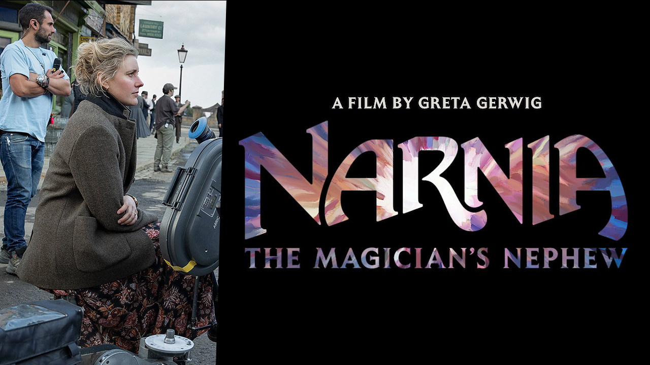 New Logo Bts Still For Greta Gerwig Netflix Narnia Movie