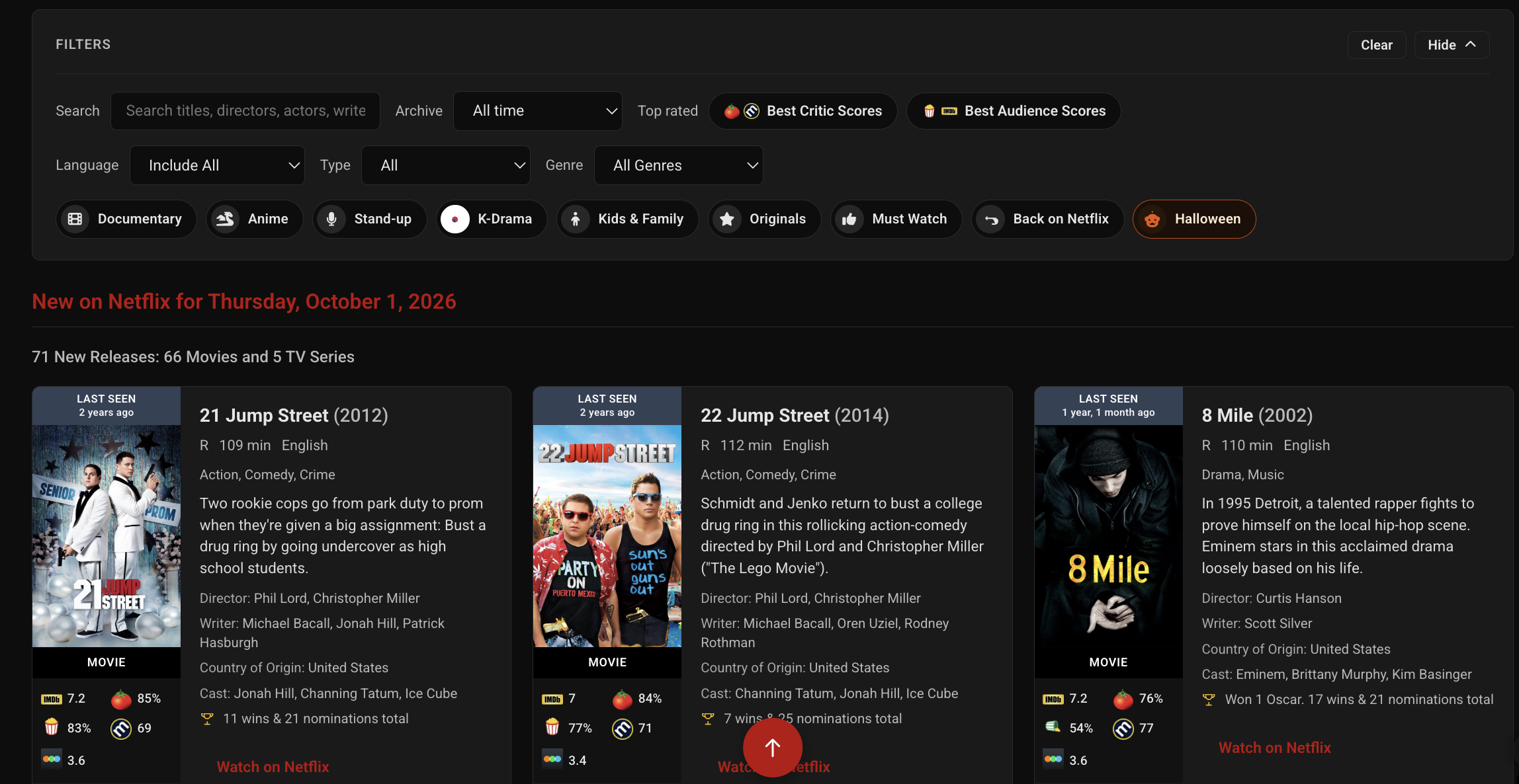 Whats On Netflix Halloween Filter